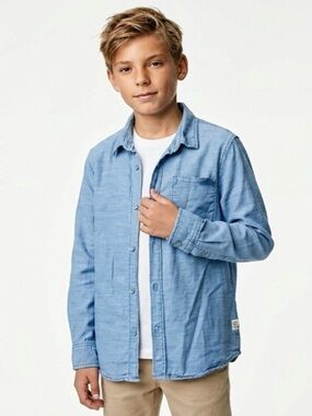 Zara Kids Light Blue Denim Shirt